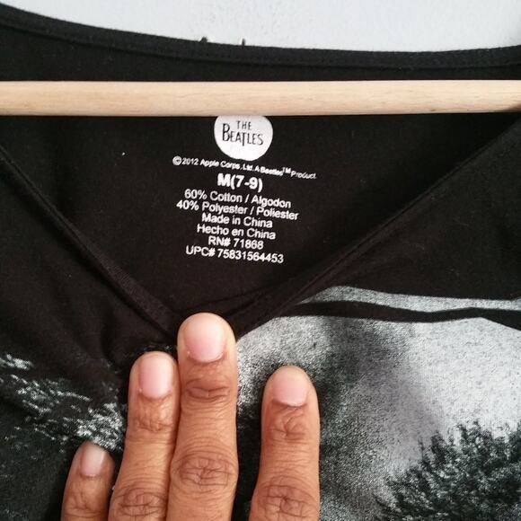 The Beatles Abbey Road Black White Long Sleeve Band Tee M - Picture 5 of 6